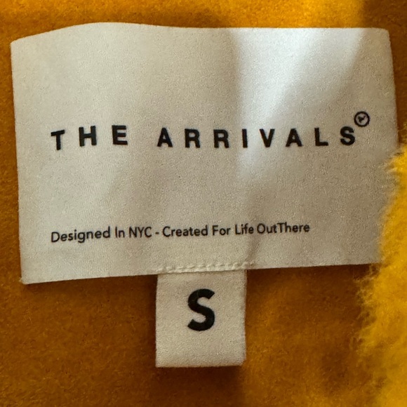 The Arrivals Orange Shearling Jacket - Picture 6 of 6